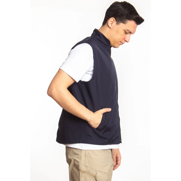 lacivert renkli cift tarafli polis emniyet mensubu reflektorlu polis gorev yelek