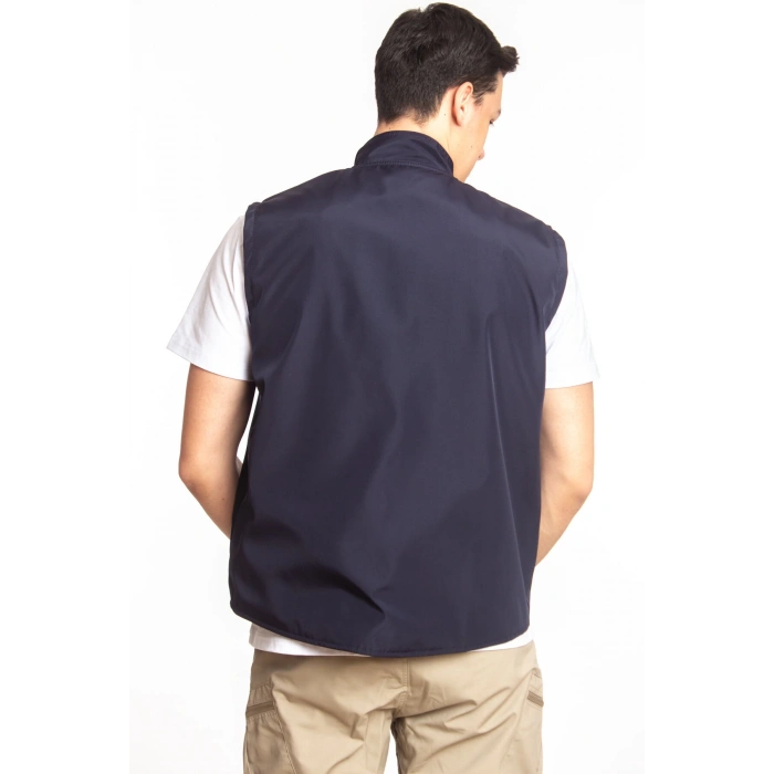 lacivert renkli cift tarafli polis emniyet mensubu reflektorlu polis gorev yelek