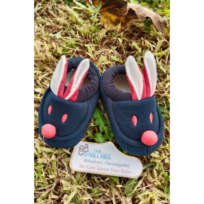 lacivert renkli ici pamuklu bilek kismi lastikli organik ortopedik cocuk bebek ilkadim patik kanvas sneaker casual ayakkabi