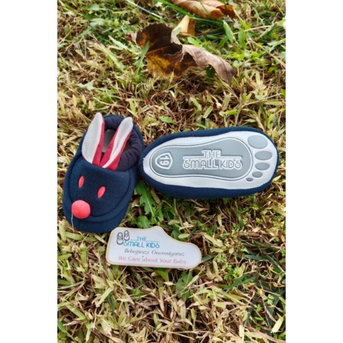 lacivert renkli ici pamuklu bilek kismi lastikli organik ortopedik cocuk bebek ilkadim patik kanvas sneaker casual ayakkabi