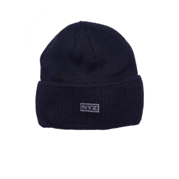 Lacivert renkli katlamali yun bere