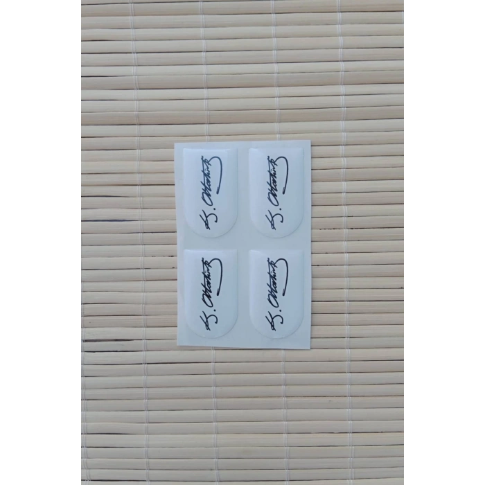 Mustafa Kemal Ataturk imzali Silah Kabze Sarjor Alti Yapistirmali Sticker