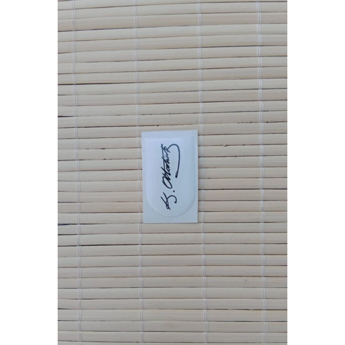 Mustafa Kemal Ataturk imzali Silah Kabze Sarjor Alti Yapistirmali Sticker
