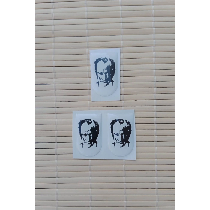 Mustafa Kemal Ataturk Siluetli Silah Kabze Sarjor Alti Yapistirmali Sticker