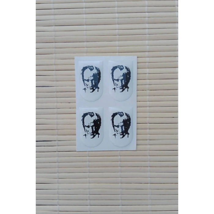 Mustafa Kemal Ataturk Siluetli Silah Kabze Sarjor Alti Yapistirmali Sticker