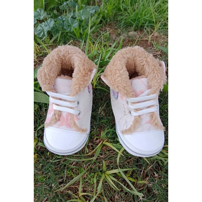 nar cicegi renkli converse model ici polarli organik unisex cocuk bebek ilkadim bagcikli patik sneaker casual ayakkabi