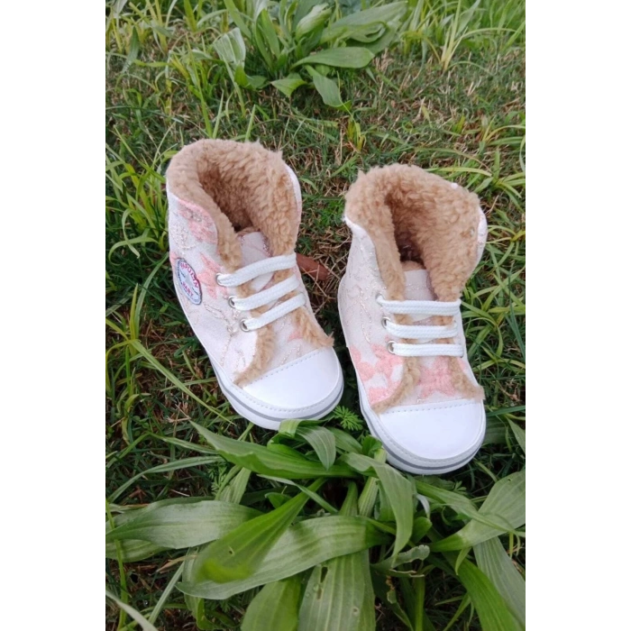 nar cicegi renkli converse model ici polarli organik unisex cocuk bebek ilkadim bagcikli patik sneaker casual ayakkabi