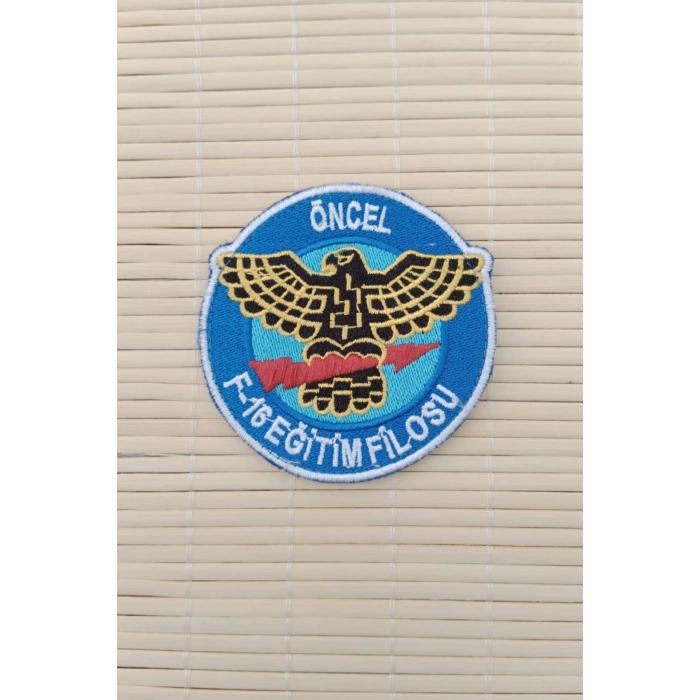Oncel F 16 Egitim Filosu Yazili Nakis islemeli Arma Pec Patch
