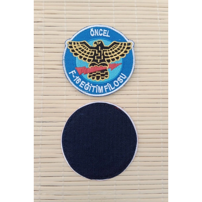 Oncel F 16 Egitim Filosu Yazili Nakis islemeli Arma Pec Patch