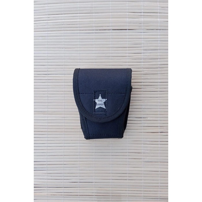 ozel guvenlik siyah renkli cirtli impertex kapali kelepce kilif