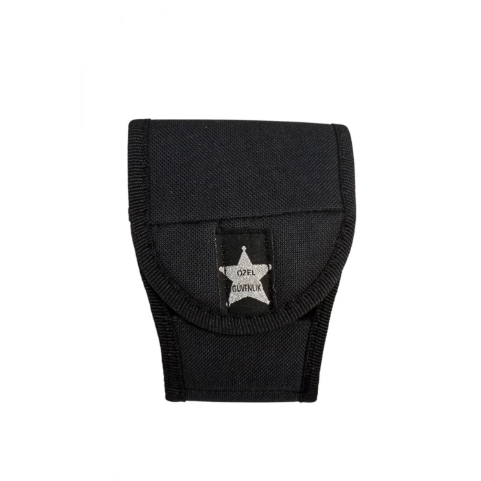 ozel guvenlik siyah renkli cirtli impertex kapali kelepce kilif