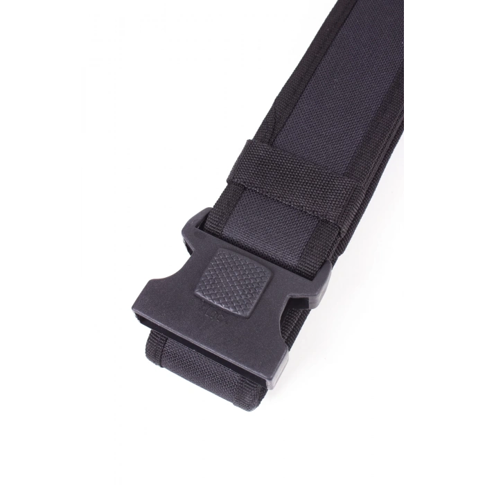 ozel guvenlik siyah renkli plastik tokali dokuma taktik palaska kemer