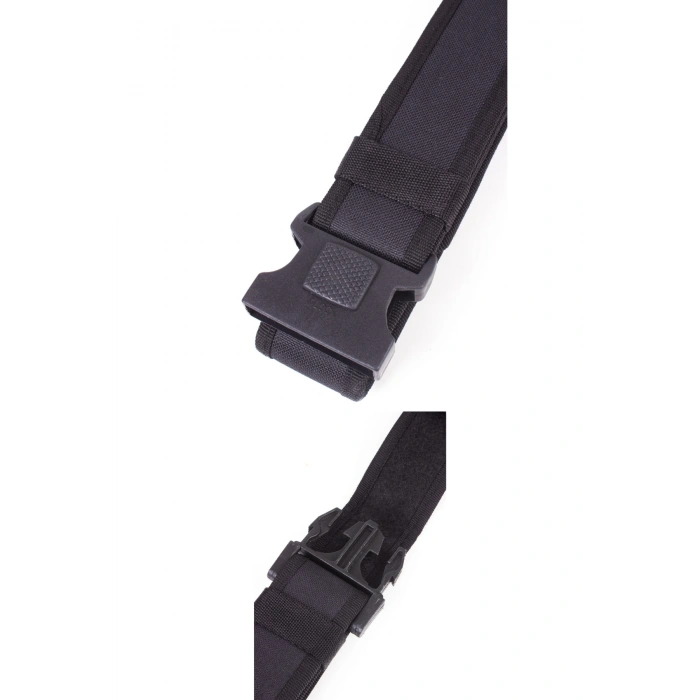 ozel guvenlik siyah renkli plastik tokali dokuma taktik palaska kemer