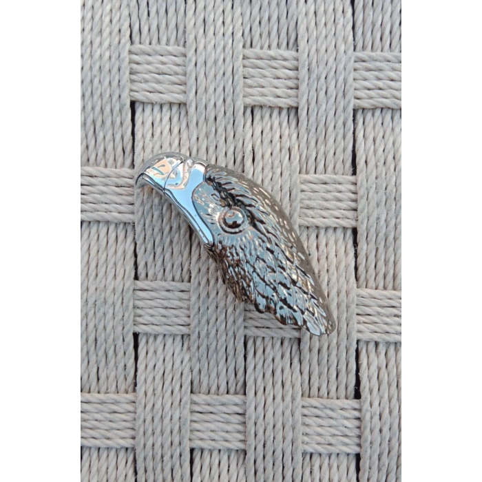 Ozel Tasarim Beyaz renkli Kartal basli manyetolu gazli premium cakmak