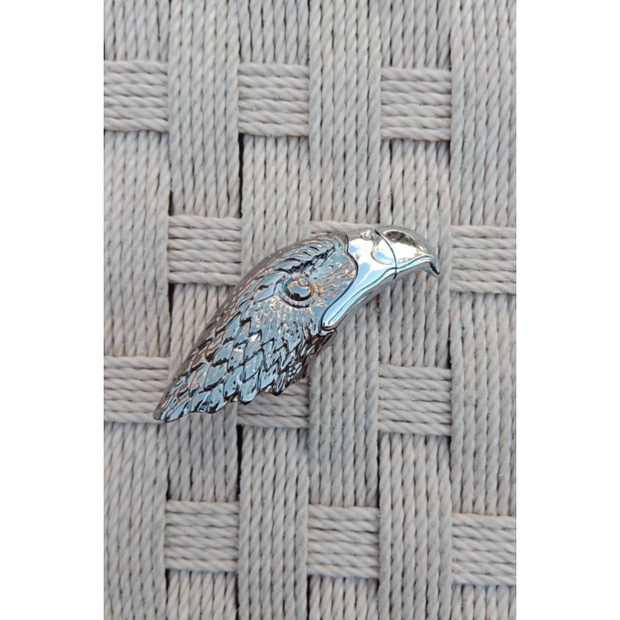 Ozel Tasarim Beyaz renkli Kartal basli manyetolu gazli premium cakmak