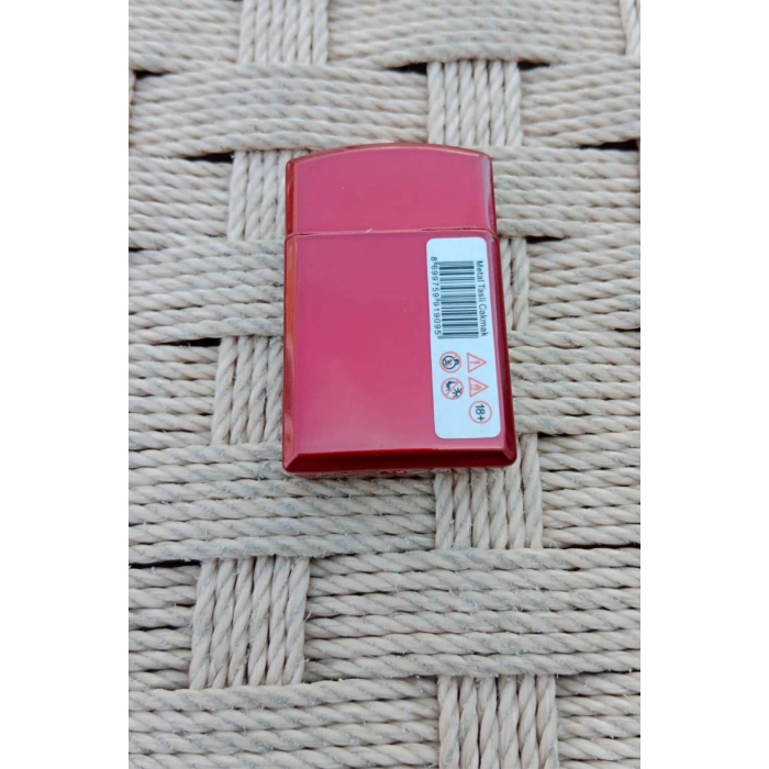 Kirmizi Renkli Turkiye Yazili Bayrak Desenli Tasli Cakmak