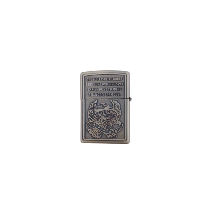 Ozel Tasarim Sari renkli cift basli Eagle Series American yazili kabartmali premium zippo Cakmak