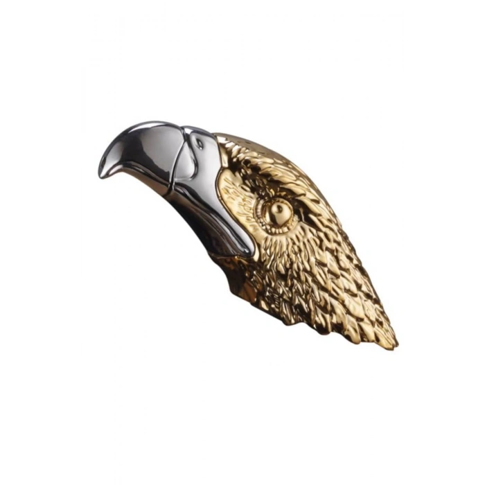 Ozel Tasarim Sari renkli Kartal basli manyetolu gazli premium cakmak