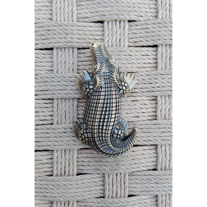 Ozel Tasarim Timsah Crocodile Alligator Kabartmali Manyetolu Purmuz cakmak