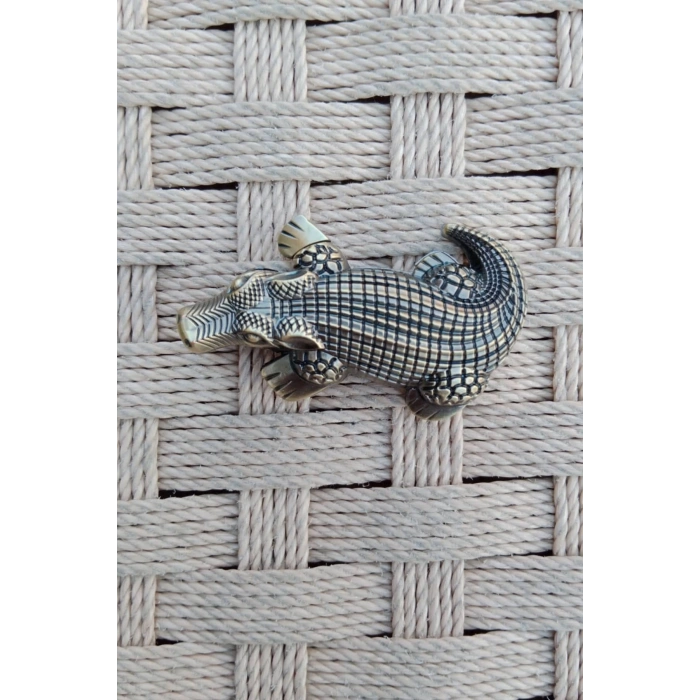 Ozel Tasarim Timsah Crocodile Alligator Kabartmali Manyetolu Purmuz cakmak