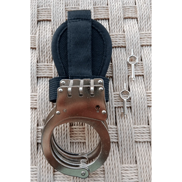 paslanmaz celik jandarma ozel guvenlik egm menteseli vurgun kelepce ve cit citli acik kelepce kilifi