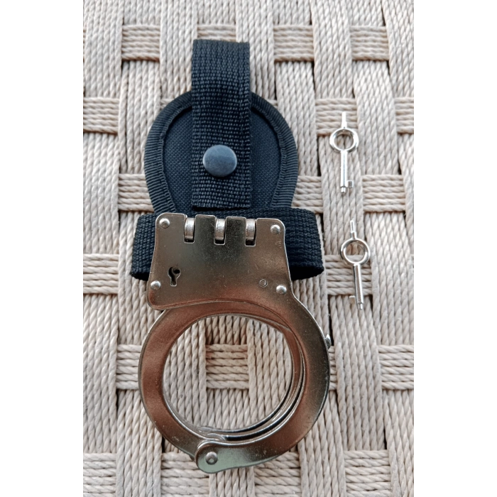 paslanmaz celik jandarma ozel guvenlik egm menteseli vurgun kelepce ve cit citli acik kelepce kilifi