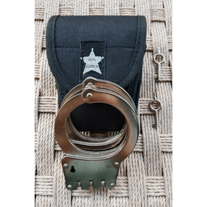 paslanmaz celik ozel guvenlik menteseli vurgun kelepce ve cirtli kapali kelepce kilifi