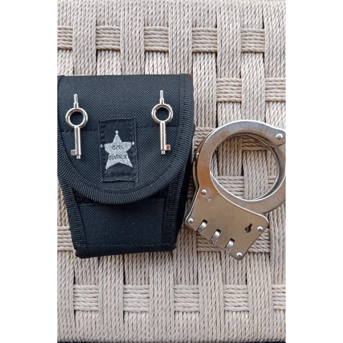 paslanmaz celik ozel guvenlik menteseli vurgun kelepce ve cirtli kapali kelepce kilifi