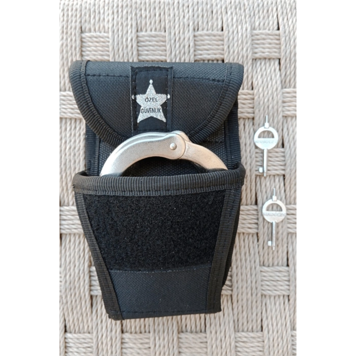 paslanmaz celik ozel guvenlik menteseli vurgun kelepce ve cirtli kapali kelepce kilifi