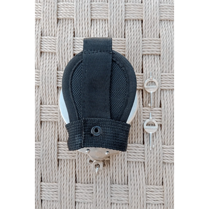 paslanmaz celik ozel guvenlik jandarma masolet kelepce ve cit citli acik kelepce kilifi