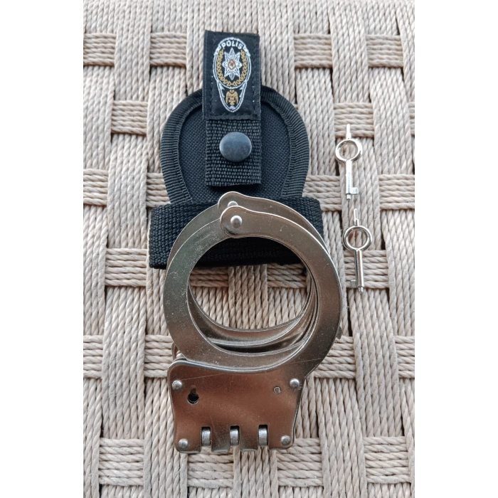 paslanmaz celik polis egm menteseli vurgun kelepce ve cit citli acik kelepce kilifi