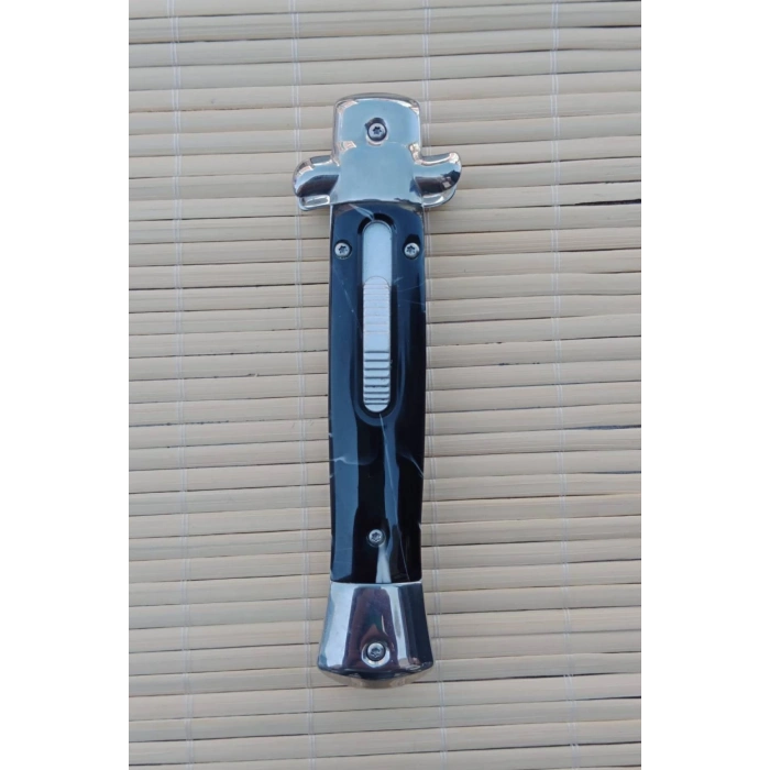 Paslanmaz Karbon Celik Govdeli italyan Sustali icten acilmali Kamp Caki Bicak