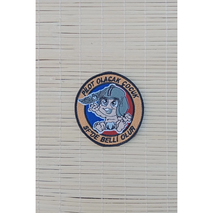 pilot olacak cocuk sf de belli olur nakis islemeli arma patch pec