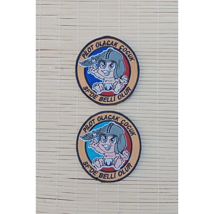 pilot olacak cocuk sf de belli olur nakis islemeli arma pec patch
