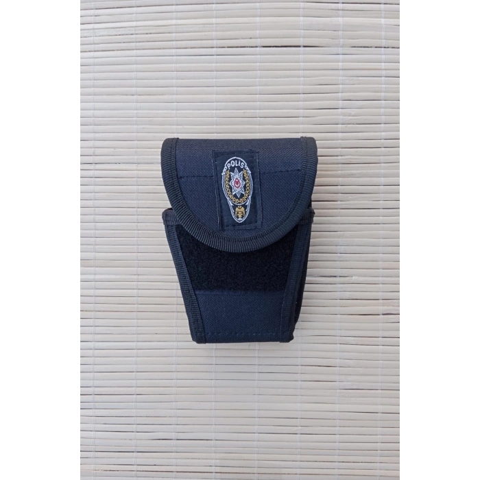 polis emniyet mensubu siyah renkli cirtli impertex kapali kelepce kilif