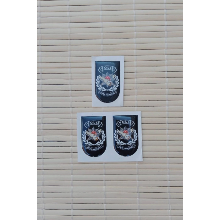 Polis Ozel Harekat Yazili Silah Kabze Sarjor Alti Yapistirmali Sticker