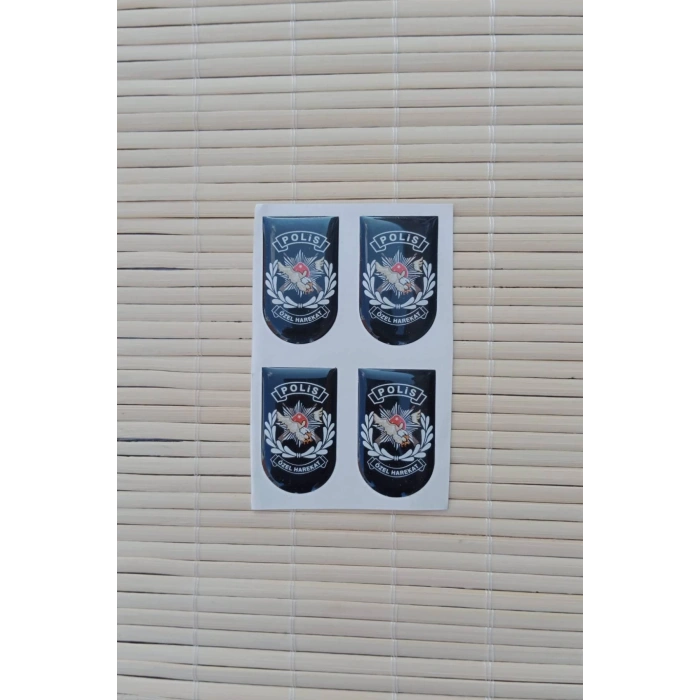 Polis Ozel Harekat Yazili Silah Kabze Sarjor Alti Yapistirmali Sticker