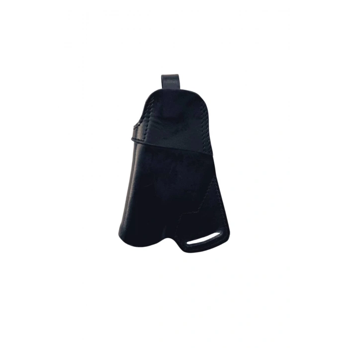 sag el bel sirt arkasi siyah renkli hakiki deri seytan kelebek silah kilifi