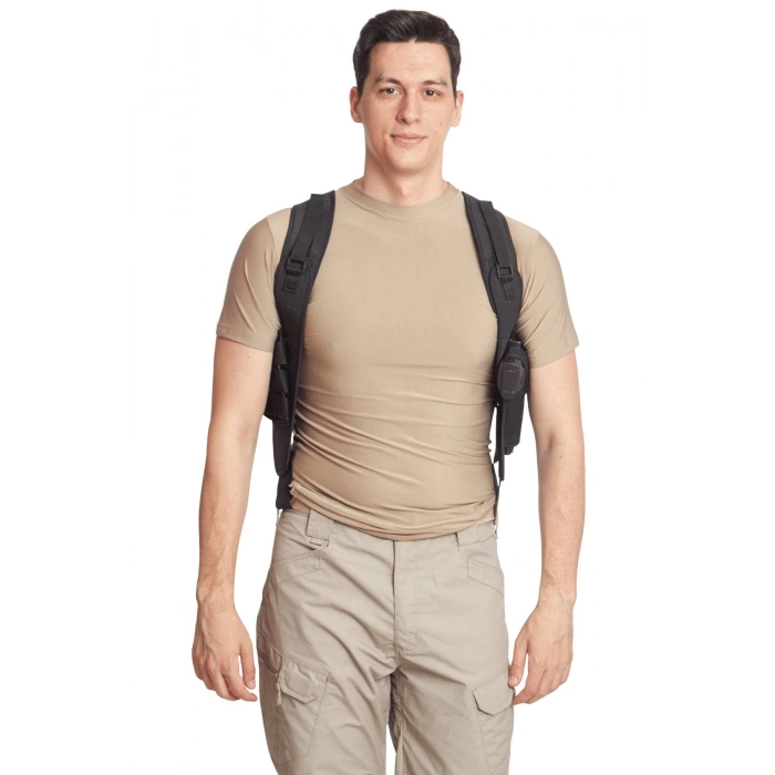 sag el ciftli siyah renkli ozel uretim ayarlamali emniyetli lastikli universal impertex koltukalti silah kilifi