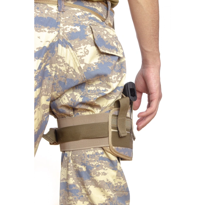 Sag El Hava Kuvvetleri Kamuflaj Renk Tek Baglantili Airsoft Palaskaya Kemere Geçirmeli impertex Bacak Silah Kilifi