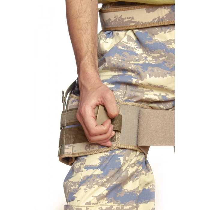 Sag El Hava Kuvvetleri Kamuflaj Renk Tek Baglantili Airsoft Palaskaya Kemere Geçirmeli impertex Bacak Silah Kilifi