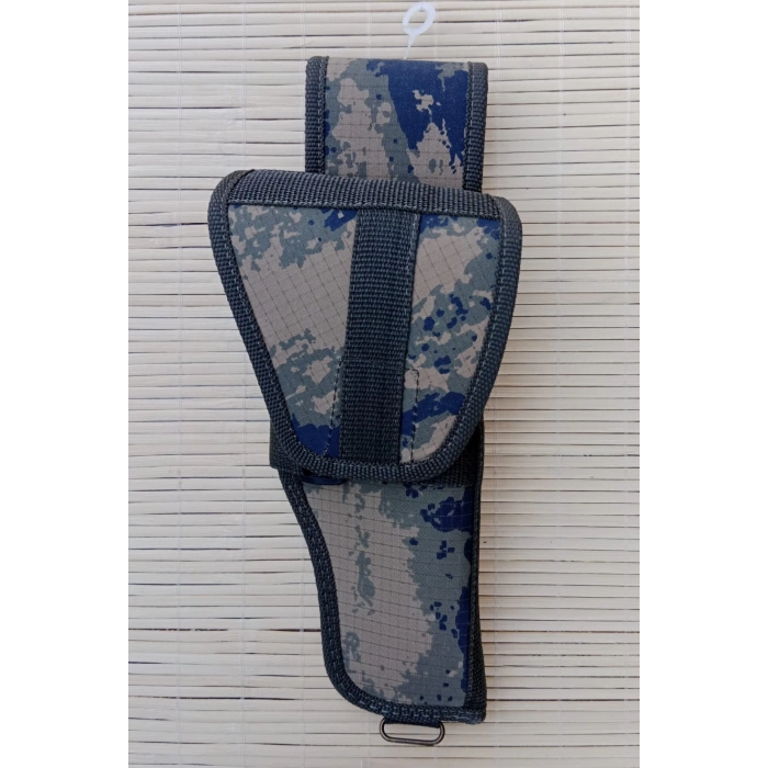 sag el hava kuvvetleri kamuflaj renkli cirtli kapakli airsoft sallamali palaskaya kemere gecirmeli impertex silah kilifi