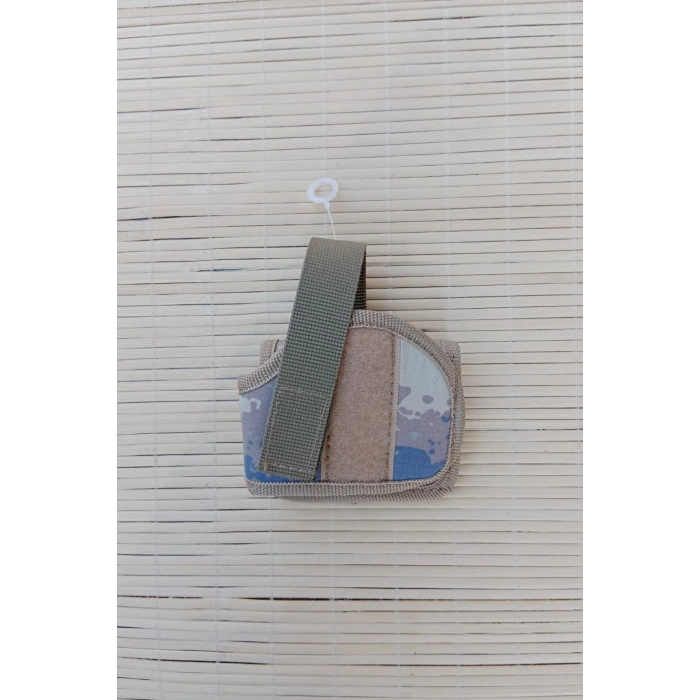 Sag El Hava Kuvvetleri Kamuflaj Renkli Mini Speed Airsoft Palaskaya Kemere Gecirmeli impertex Kase Silah Kilifi