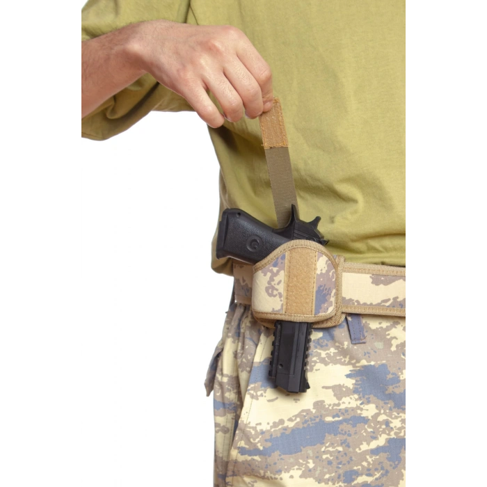 Sag El Hava Kuvvetleri Kamuflaj Renkli Mini Speed Airsoft Palaskaya Kemere Gecirmeli impertex Kase Silah Kilifi