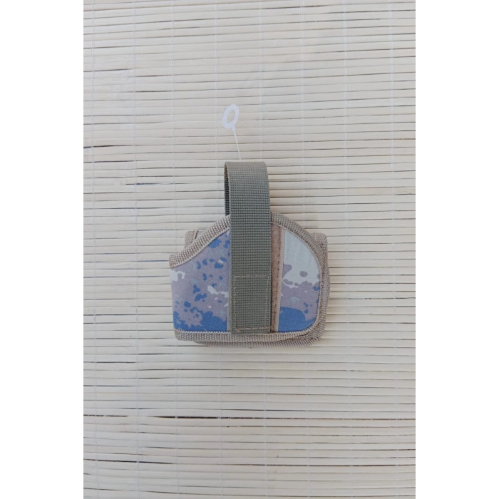 Sag El Hava Kuvvetleri Kamuflaj Renkli Mini Speed Airsoft Palaskaya Kemere Gecirmeli impertex Kase Silah Kilifi