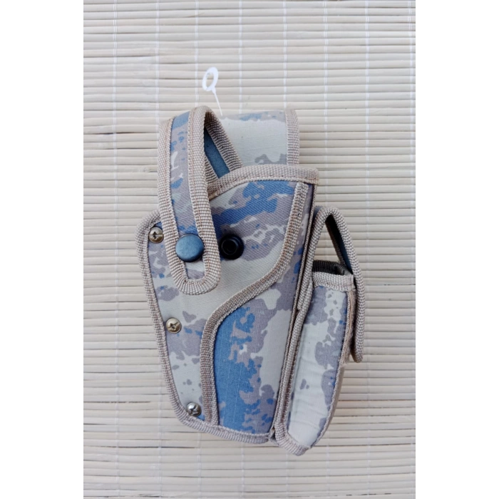 Sag El Hava Kuvvetleri Kamuflaj Renkli sarjorluklu tek Emniyetli Airsoft Palaskaya Kemere Gecirmeli Sallama Silah Kilifi