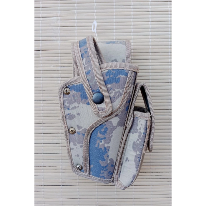 Sag El Hava Kuvvetleri Kamuflaj Renkli sarjorluklu tek Emniyetli Airsoft Palaskaya Kemere Gecirmeli Sallama Silah Kilifi