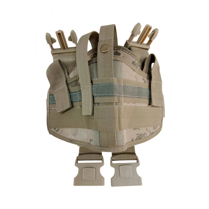 sag el jandarma kamuflaj renk cift baglantili airsoft palaskaya kemere gecirmeli impertex bacak silah kilif