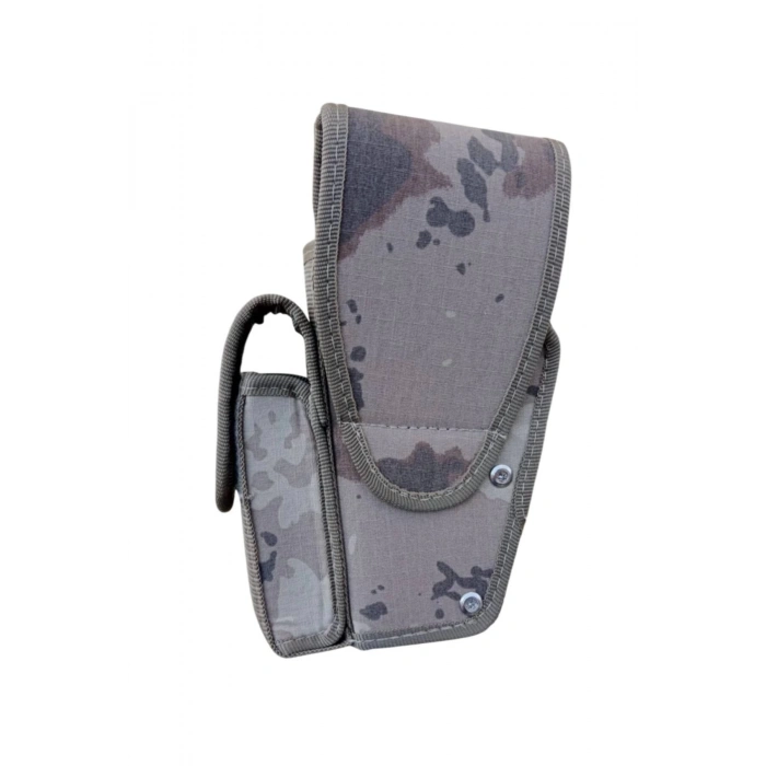 sag el jandarma kamuflaj renkli sarjorluklu cift emniyetli palaskaya kemere gecirmeli sallama impertex silah kilifi