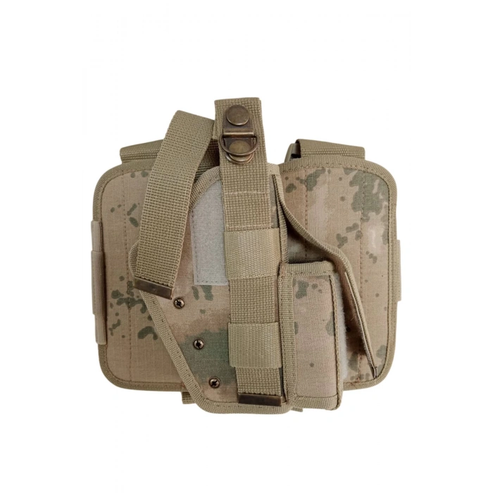 sag el jandarma kamuflaj renkli cift baglantili airsoft palaskaya kemere gecirmeli impertex bacak silah kilifi